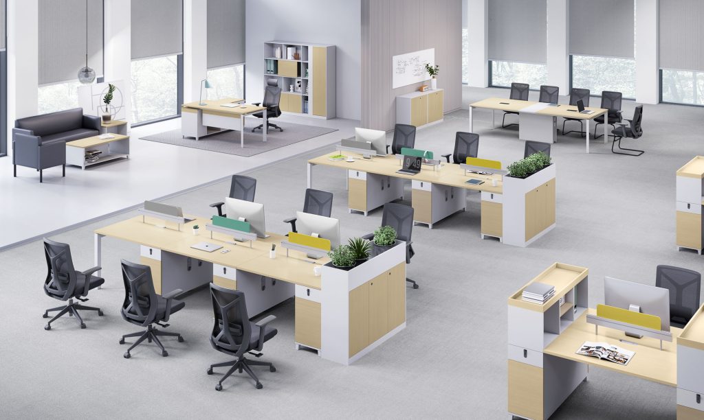 What is a multi-person workstation desk for office - Sencoo Space