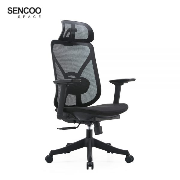 contemporary black office chair