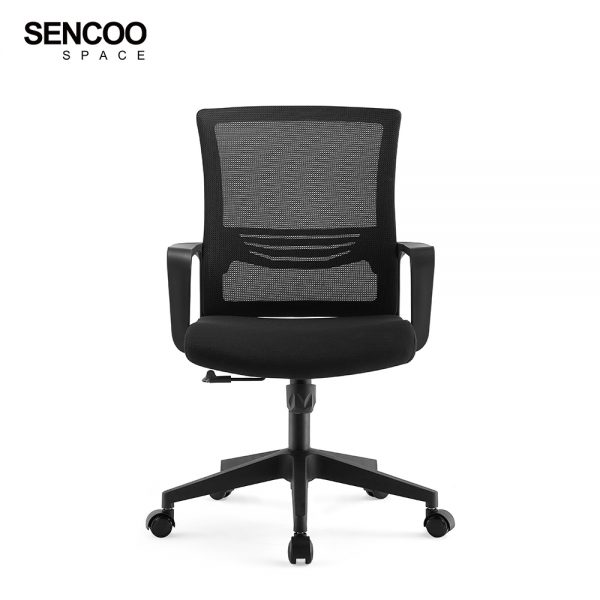 black rolling office chair