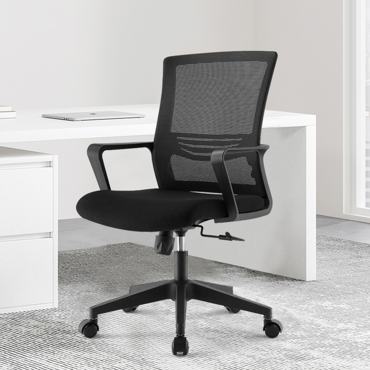 black rolling office chair