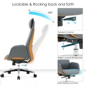 leather high back office chair