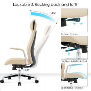 comfortable office chair leather