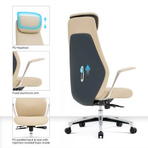 comfortable office chair leather