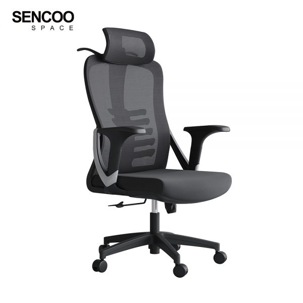 black high back office chair