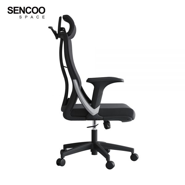 black high back office chair