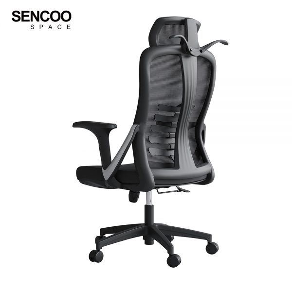 black high back office chair