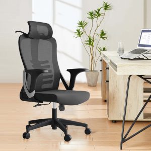 black high back office chair