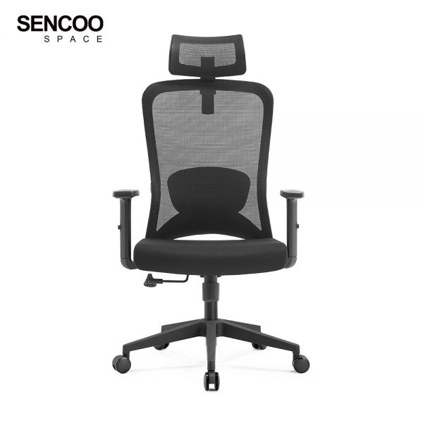 black modern office chair