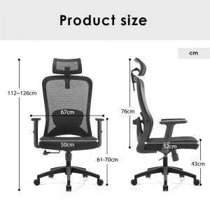 black modern office chair