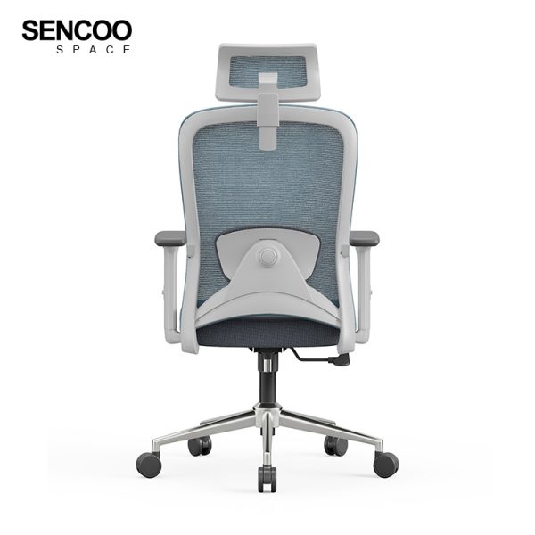 blue mesh office chair